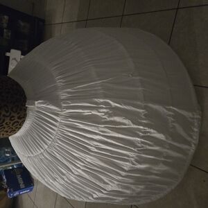 White Hoop Skirt Petticoat